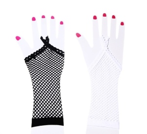 Mesh Long Gloves Sexy Lightbar Hanging Hand Gloves (GL003)