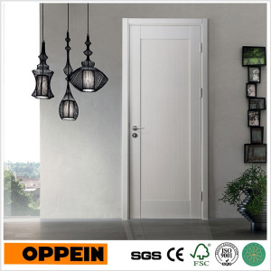Modern White Flat Wooden Panel Interior Room Door (YDF007D)